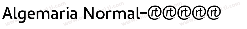 Algemaria Normal字体转换